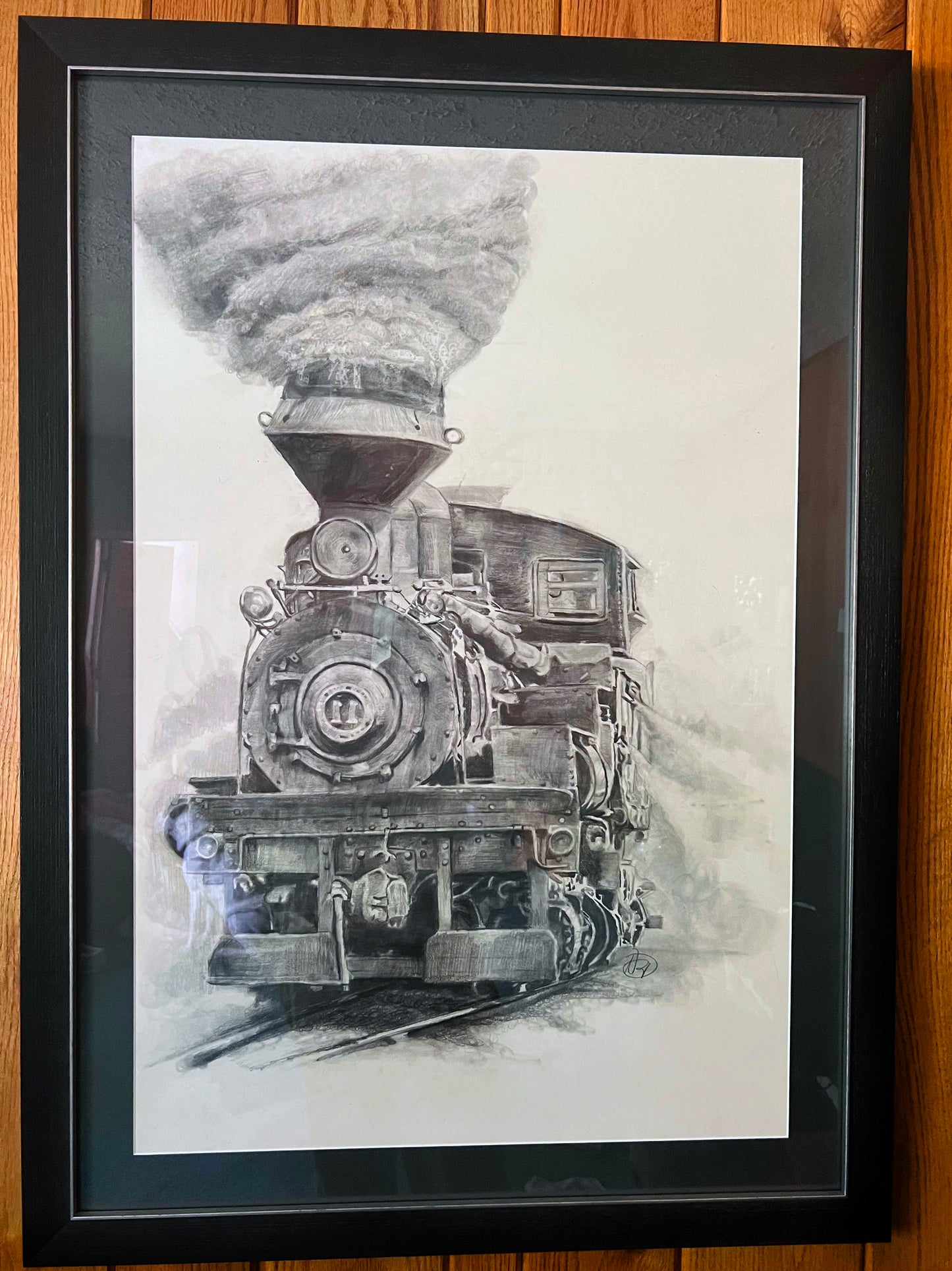 Drawing of Shay Steam Locomotive No.11