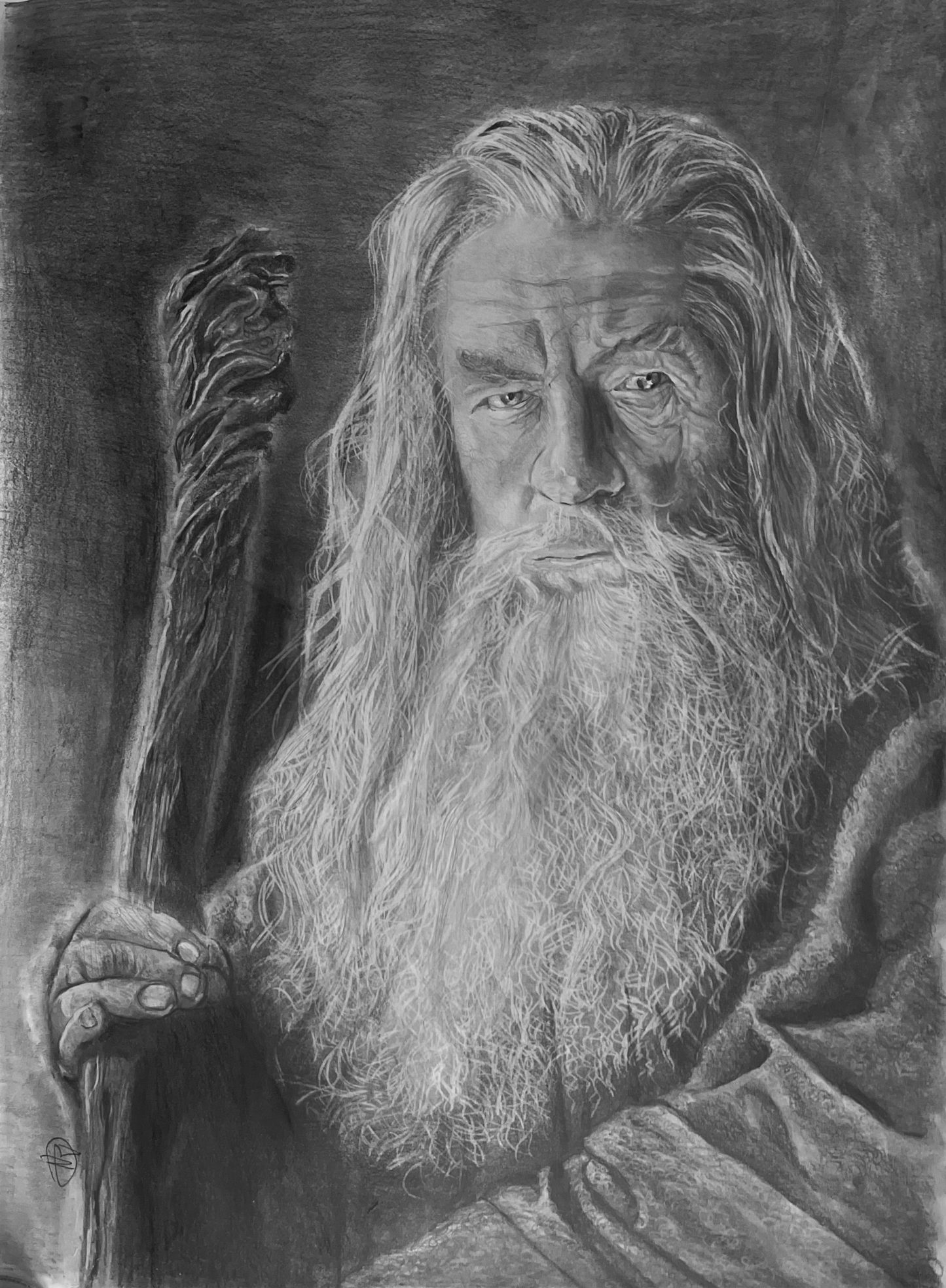 "Gandalf the Gray" Drawing