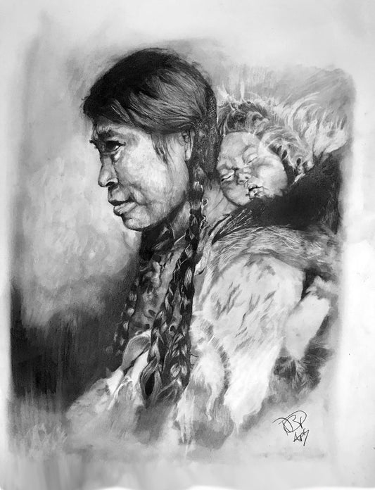 Nome Eskimo Native Mother and baby