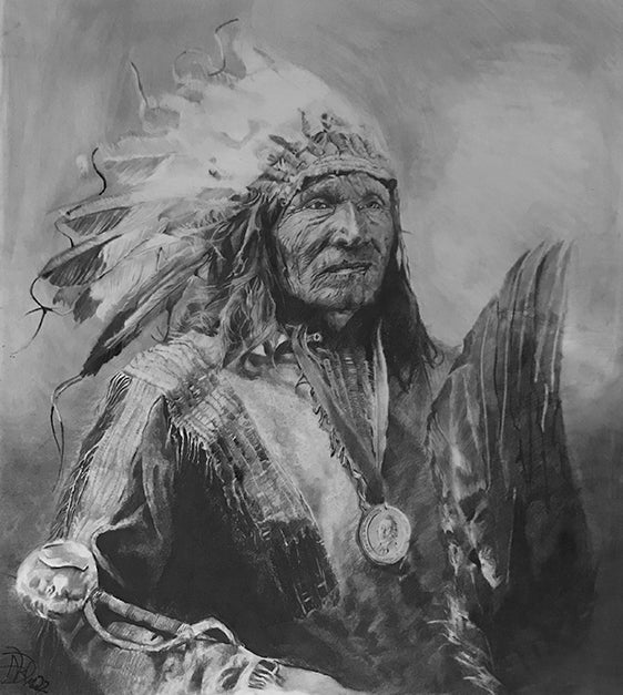 Drawing of "Chief Horse Lakota"